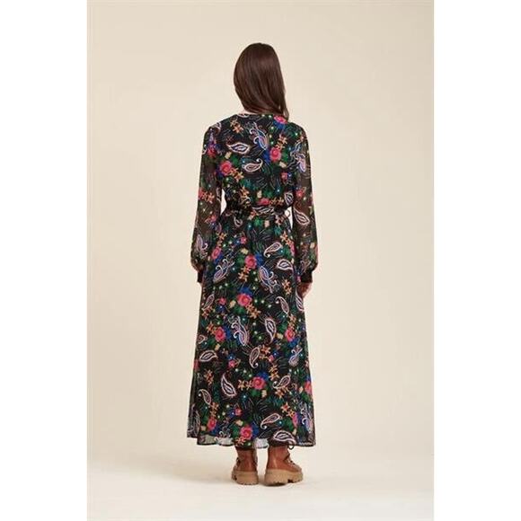 LA FEE MARABOUTEE Dress Womens Size EU 38 Bohemian Prairie Peasant Multicolr - Picture 4 of 14